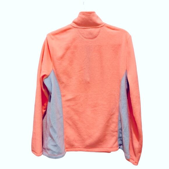 Tek gear sweatshirt top apricot tangerine color size XL 1/3 zip long sleeve soft - Picture 2 of 7